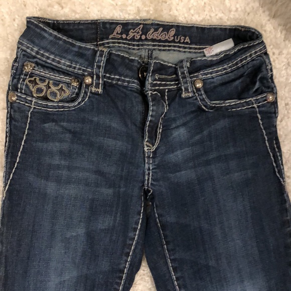 L.A idol boot cut jeans size 5 (jn1) - Picture 2 of 10